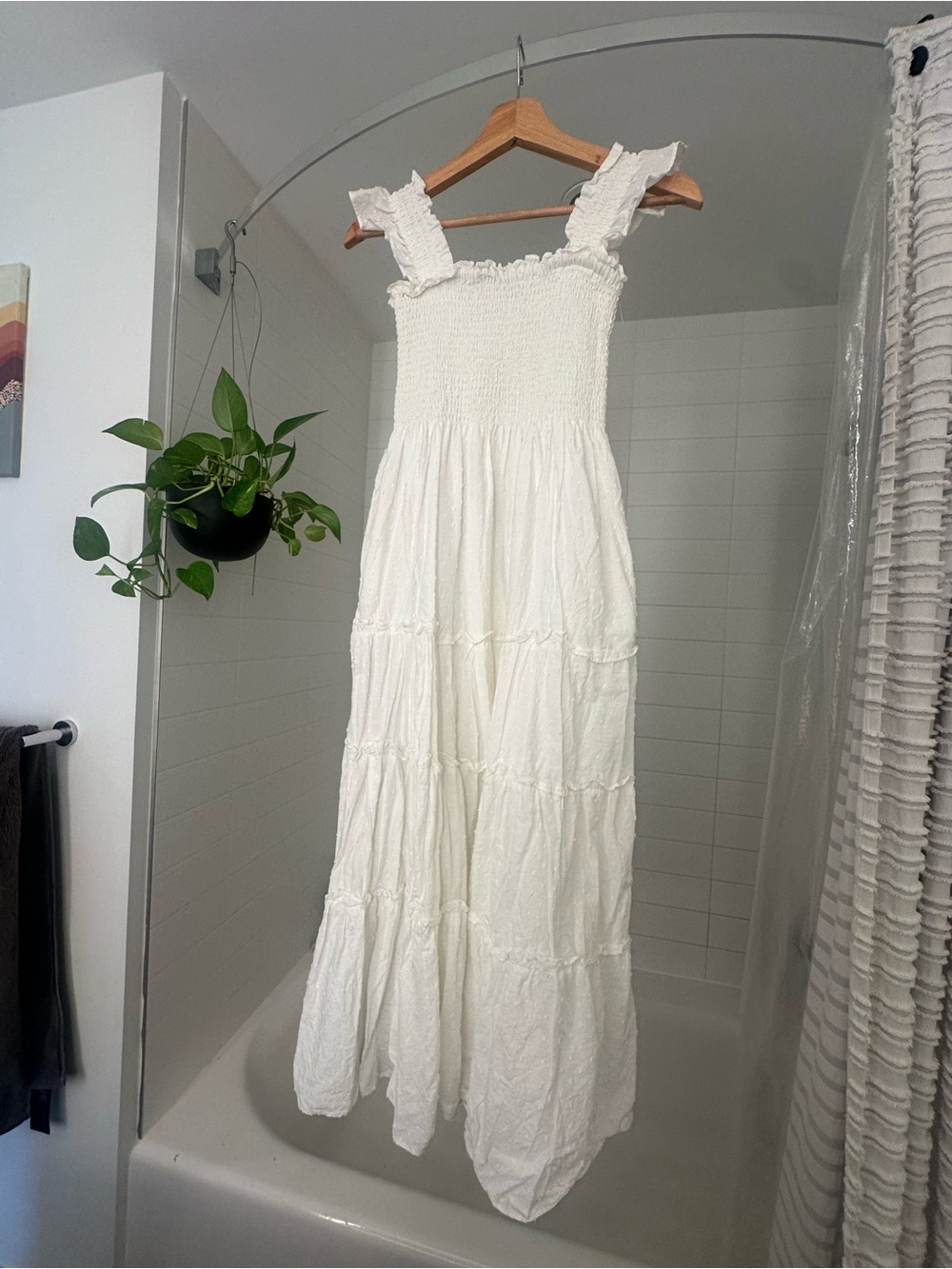 Hillhouse style white maxi Dress